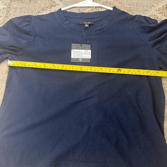 NWT Joe's Womens Night Sky Crewneck Puff Sleeve Olivia Tee Size SP JWSM1169 - Picture 5 of 6